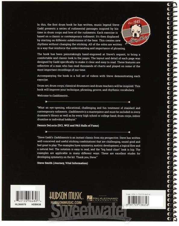 Hal Leonard Gaddiments with Online Video by Steve Gadd