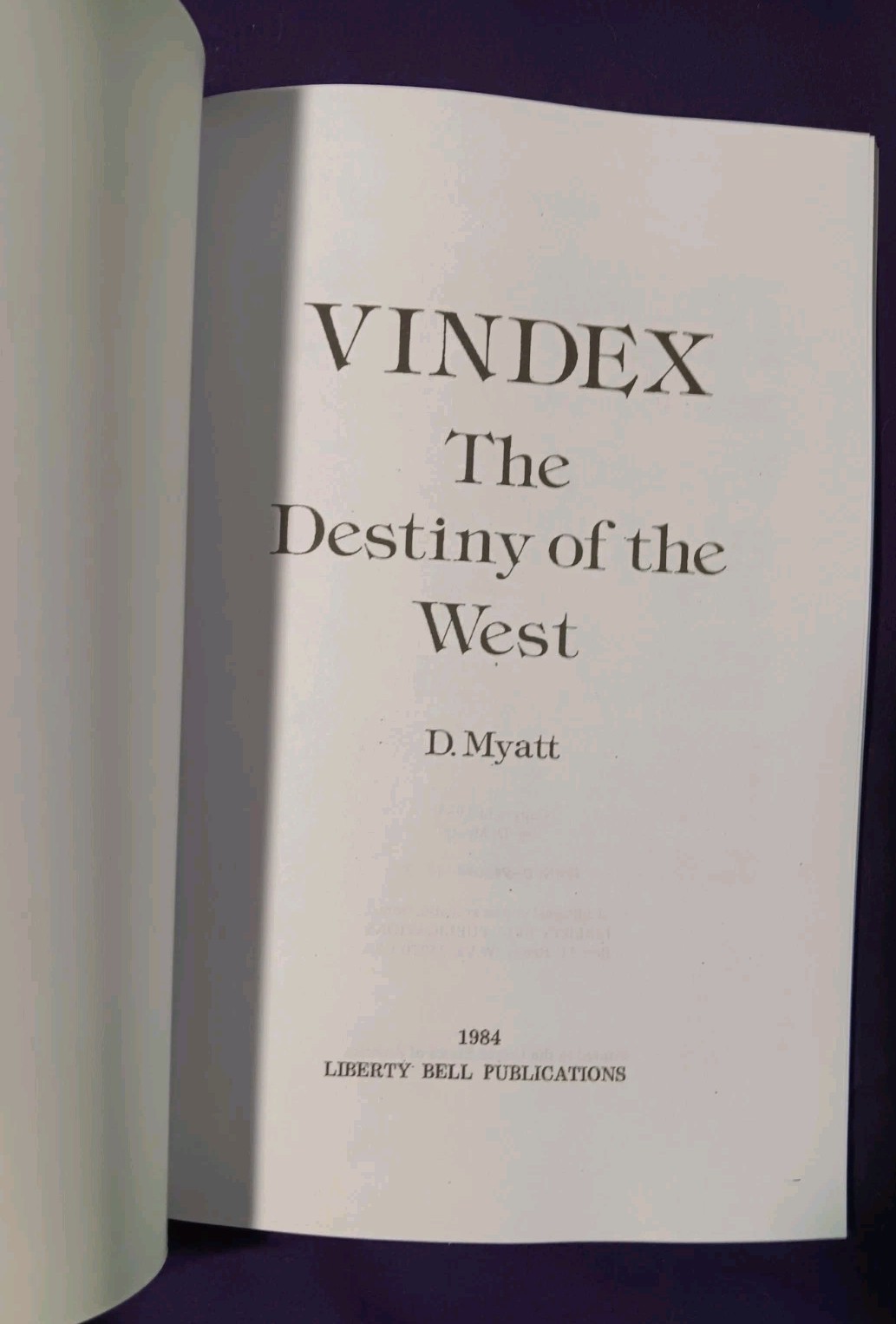 David Myatt Vindex Destiny Of The West Order Of Nine Angles *revised* ONA Ns O9a
