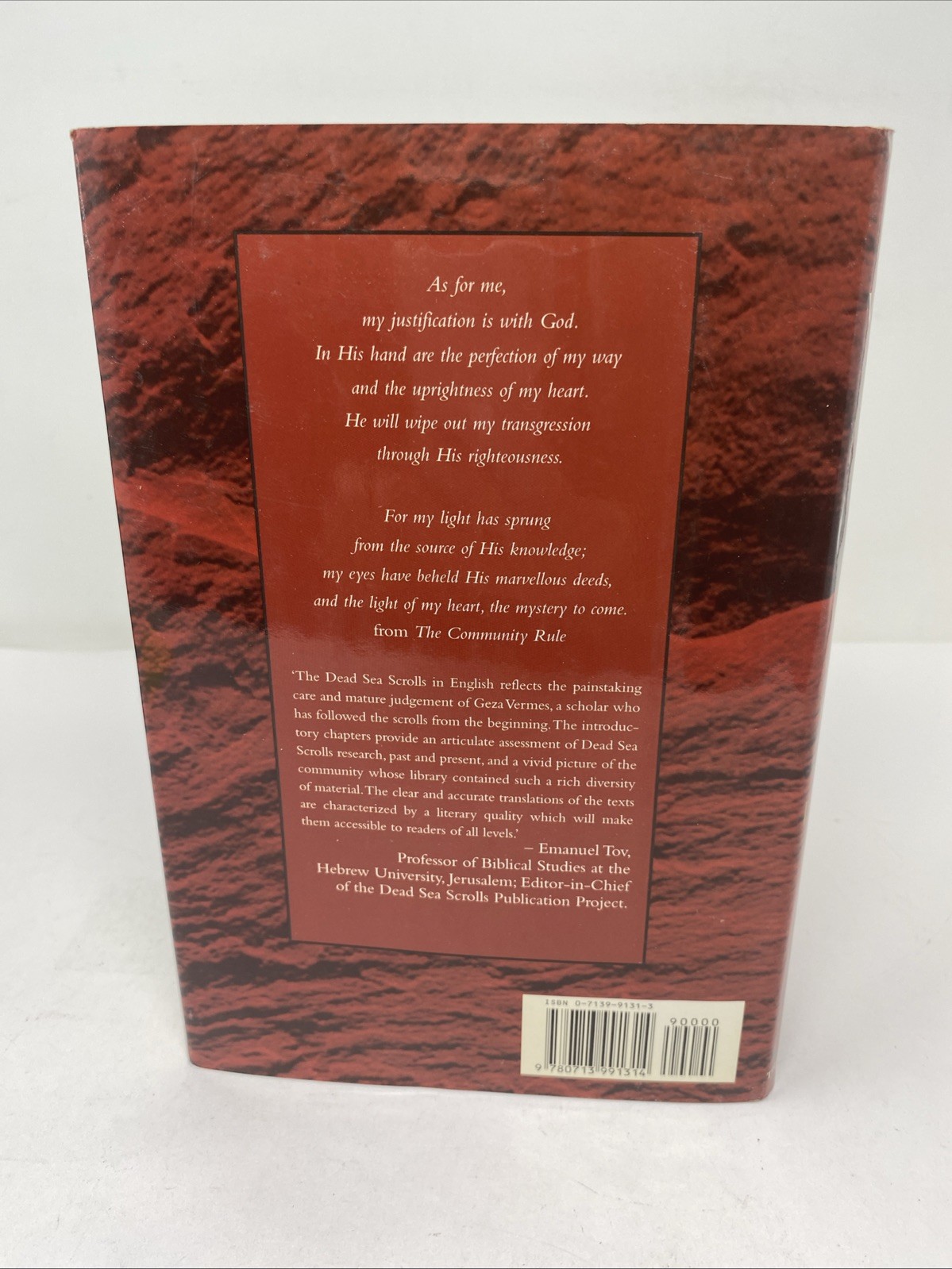 Dead Sea Scrolls English Vermes HC 1997 Unmarked Pages Foxing Edges