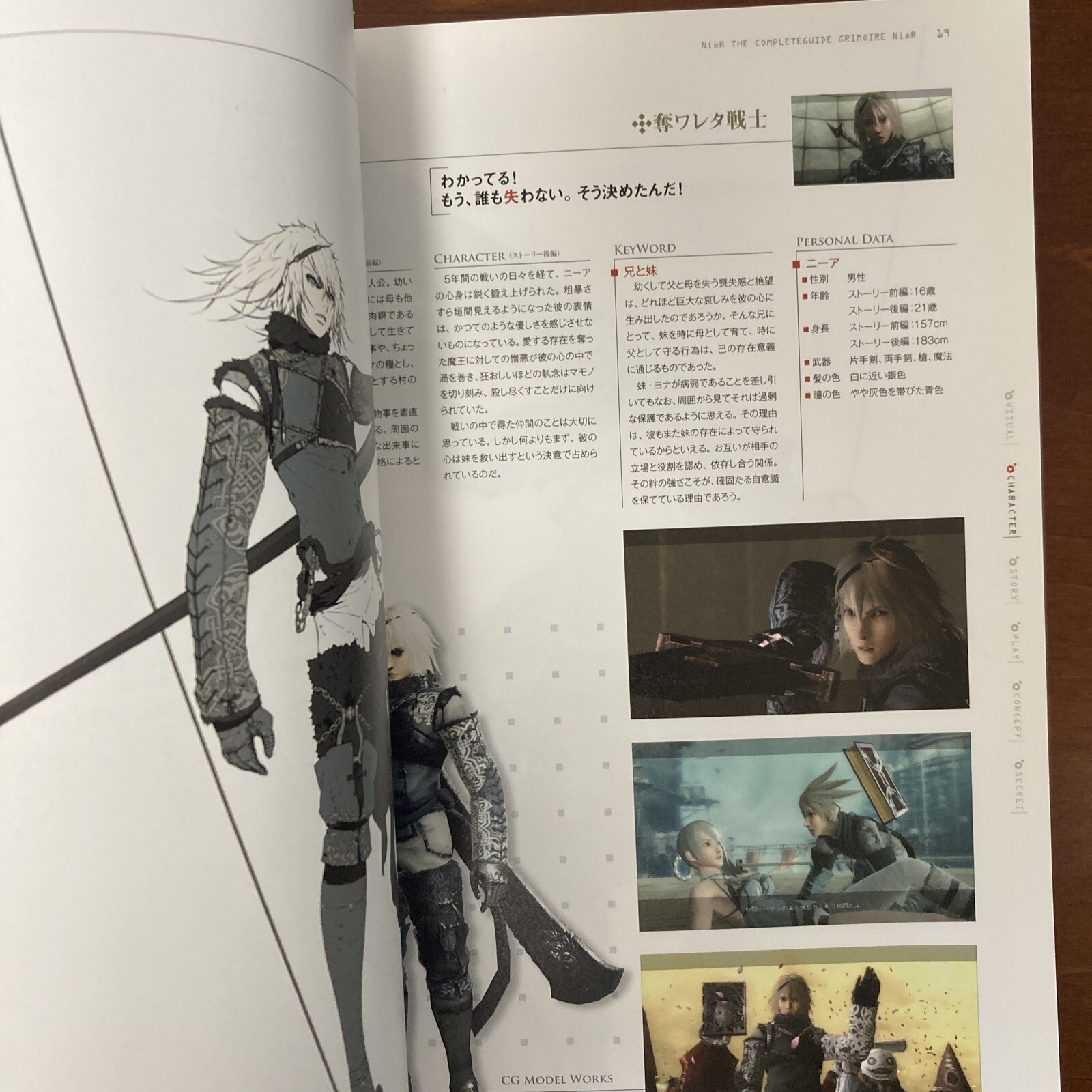 Grimoire NieR Guide Book Art Book Illustration