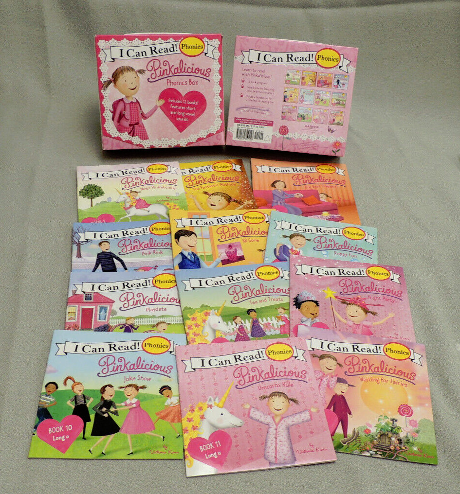 Pinkalicious Phonics Box Set (I Can Read Phonics) – 12 Paperbacks NEW BOX SET