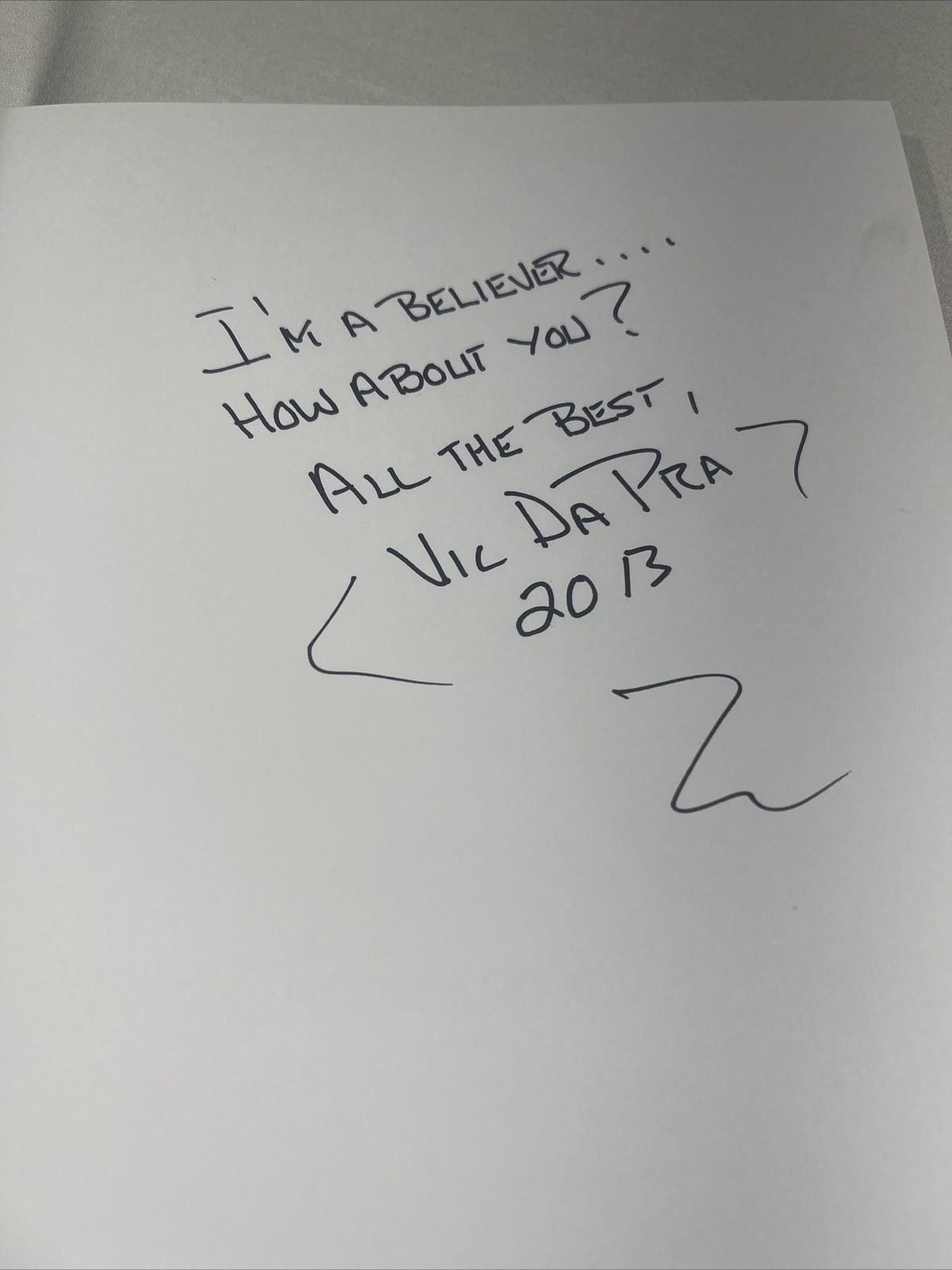 Burst Believers by Vic DaPra (English) Hardcover Book SIGNED