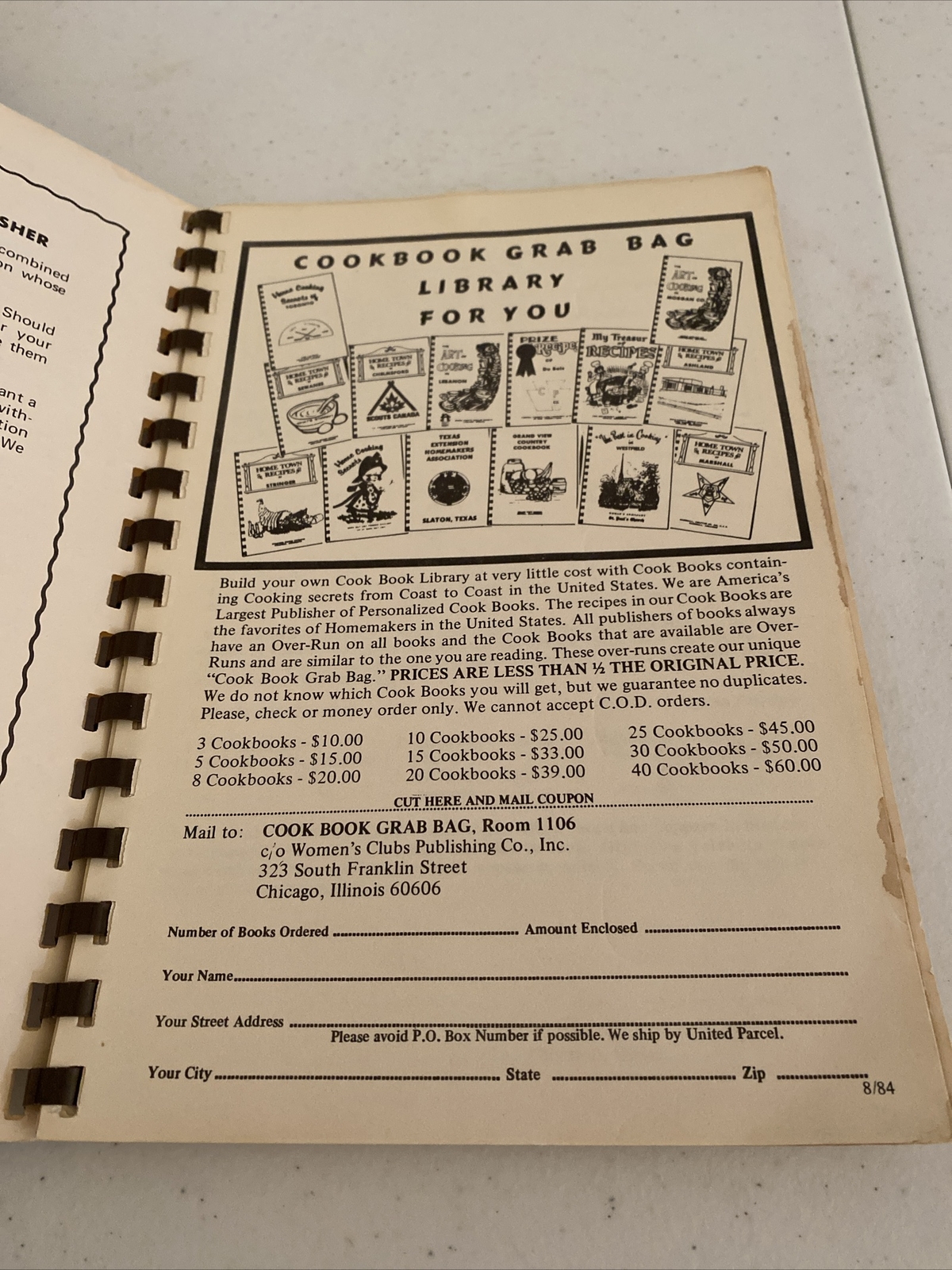 Vintage Church Cookbook Guymon Oklahoma Cherished Recipes Pie Crust Desserts ++