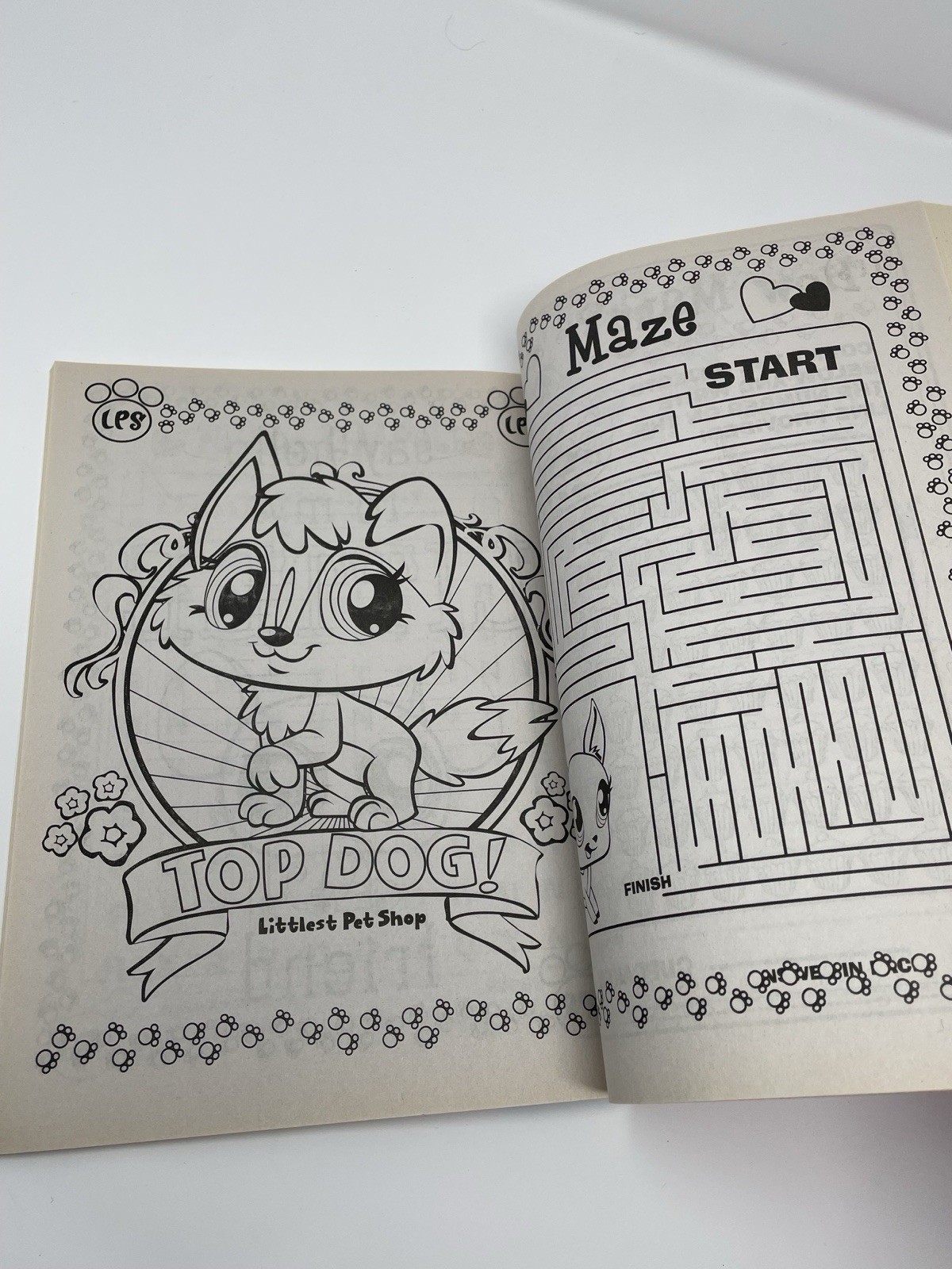 2010 Littlest Pet Shop Jumbo Coloring & Activity Book LPS – New Old Stock Unused