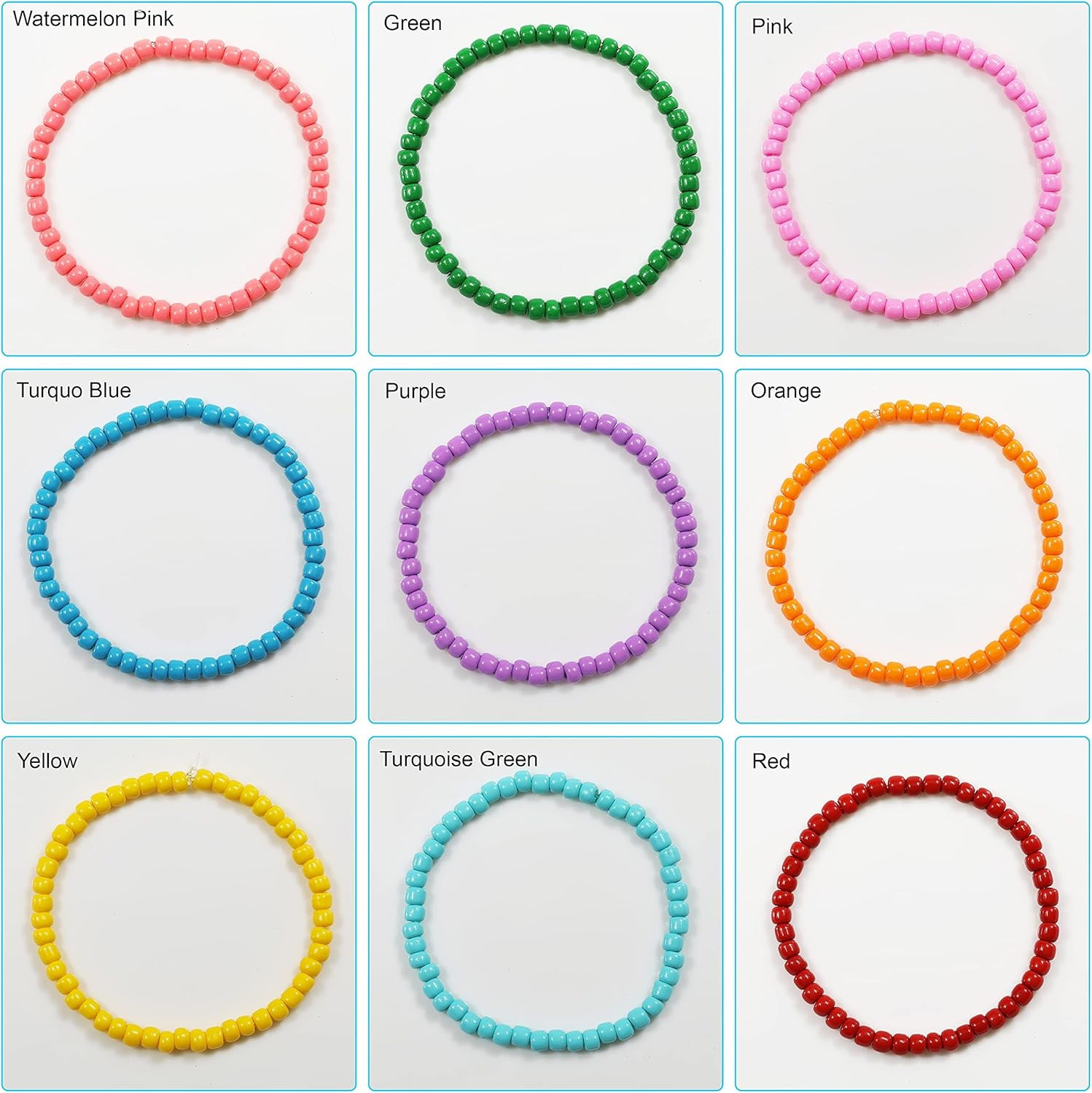 Crystal Pearl Color 4mm Seed Beads About 1200pcs/100Grams in Bag, 6/0 Glass Craf