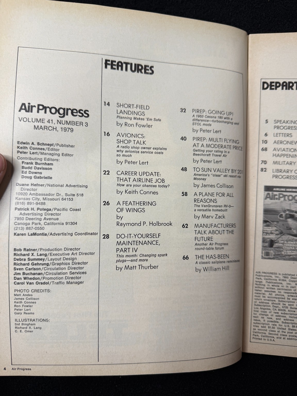 Air Progress Aviation Magazine March 1979 Vol 41 No 3 Cessna Aircraft Vintage