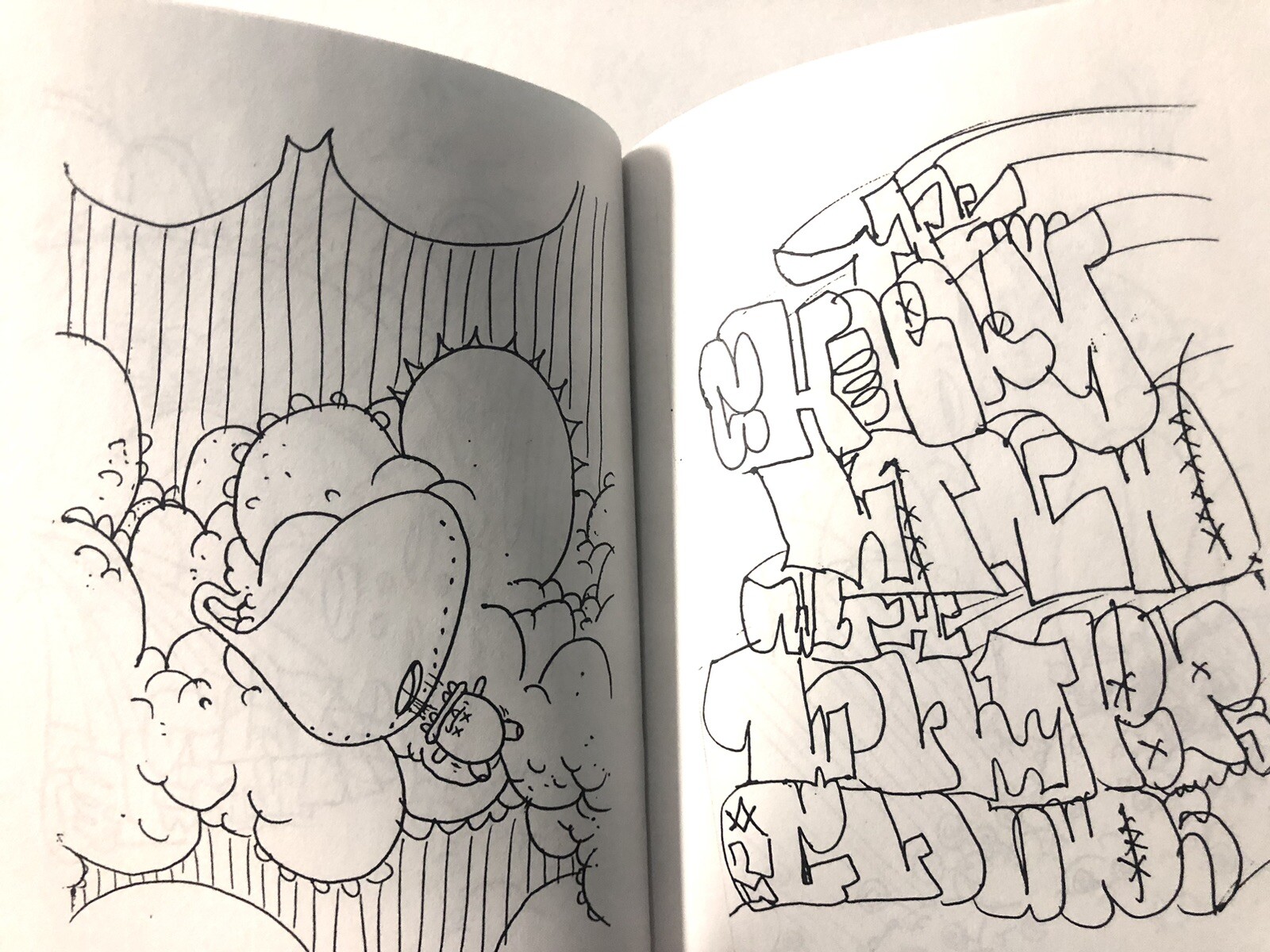 THE BUFF MONSTER COLORING BOOK Number 1 2002 45 Pages RARE STREET ART ZINE