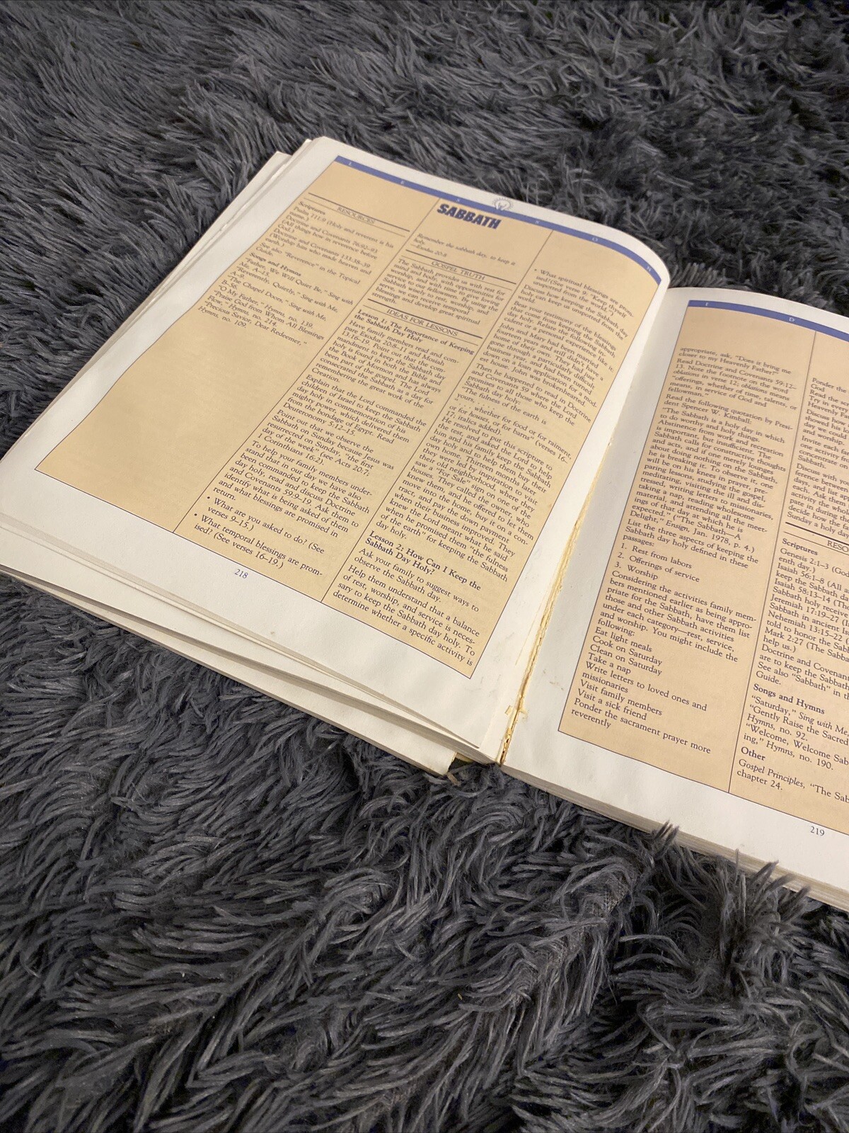 Family Home Evening Resource Book, 1983 – 346 pages – Acceptable Condition