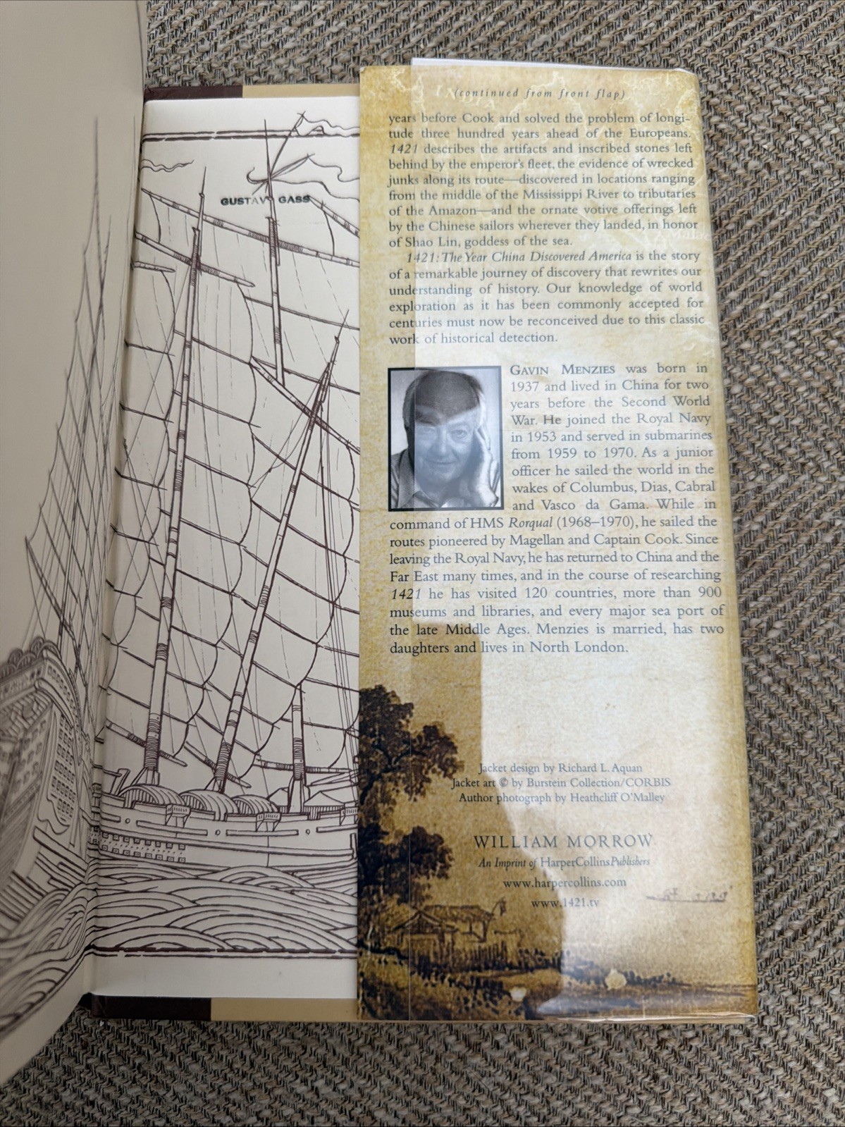 1421 : The Year China Discovered America by Gavin Menzies (2003, HC) Mylar Cover