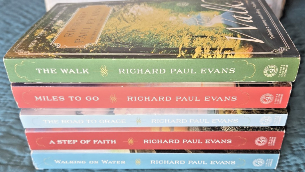 Complete Set Series – Lot of 5 The Walk books by Richard Paul Evans Road Miles