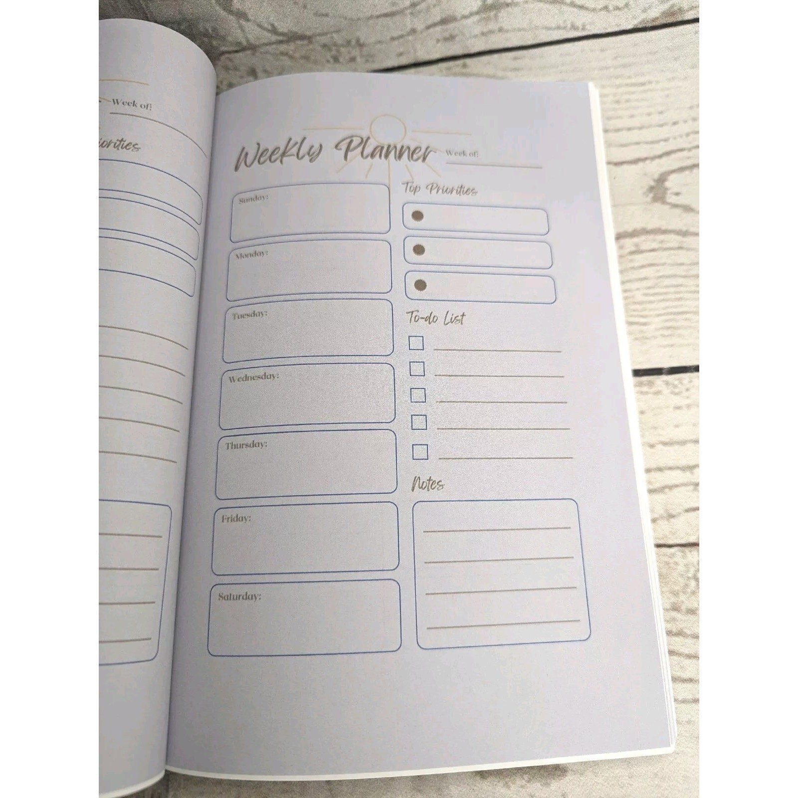 Weekly Perpetual Planner 6 x 9 Ocean Beach Lover 82 Pages NEW