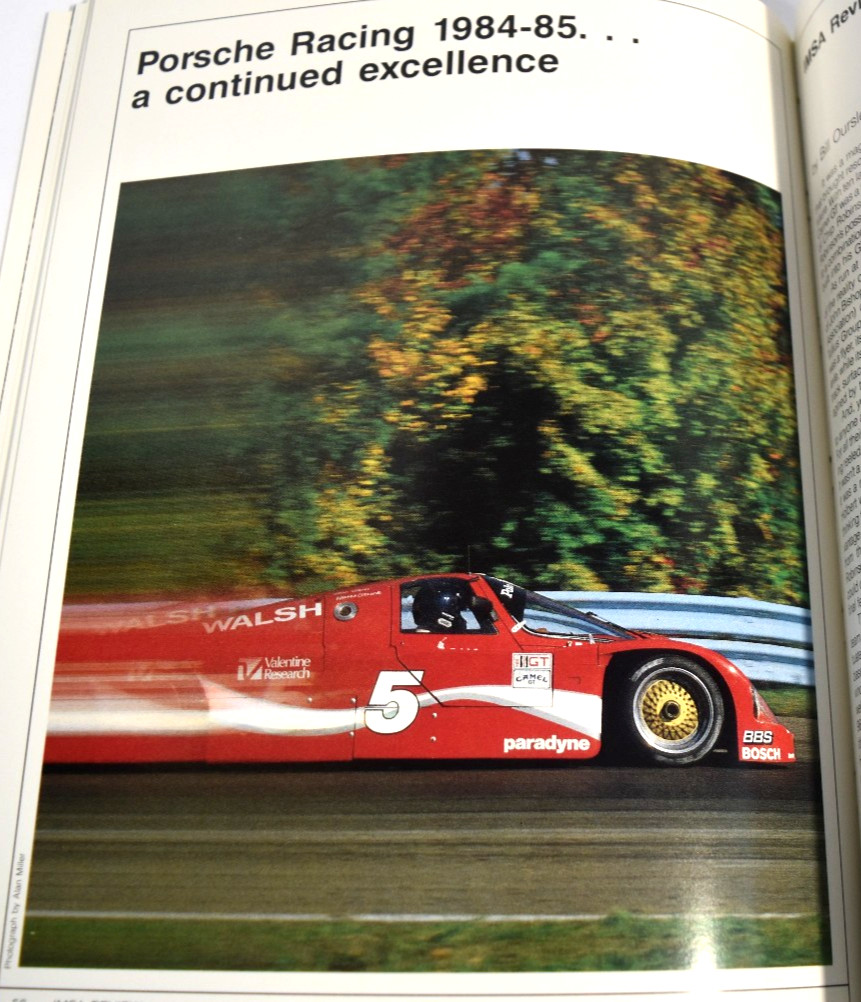 PORSCHE YEAR 1985-86 – SIGNED SUSAN MILLER 944 GTR/962/DAYTONA/LEMANS LIKE NEW