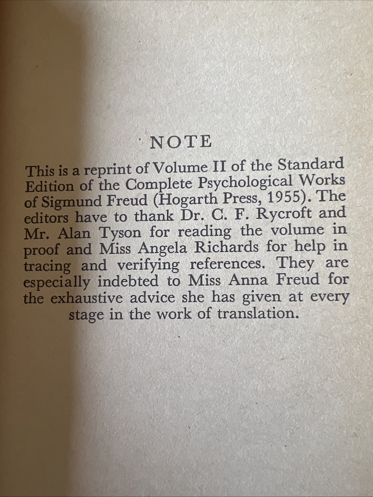 Vintage Freud Psychology 4-Book Lot: Dreams, Psychoanalysis & Hysteria Paperback