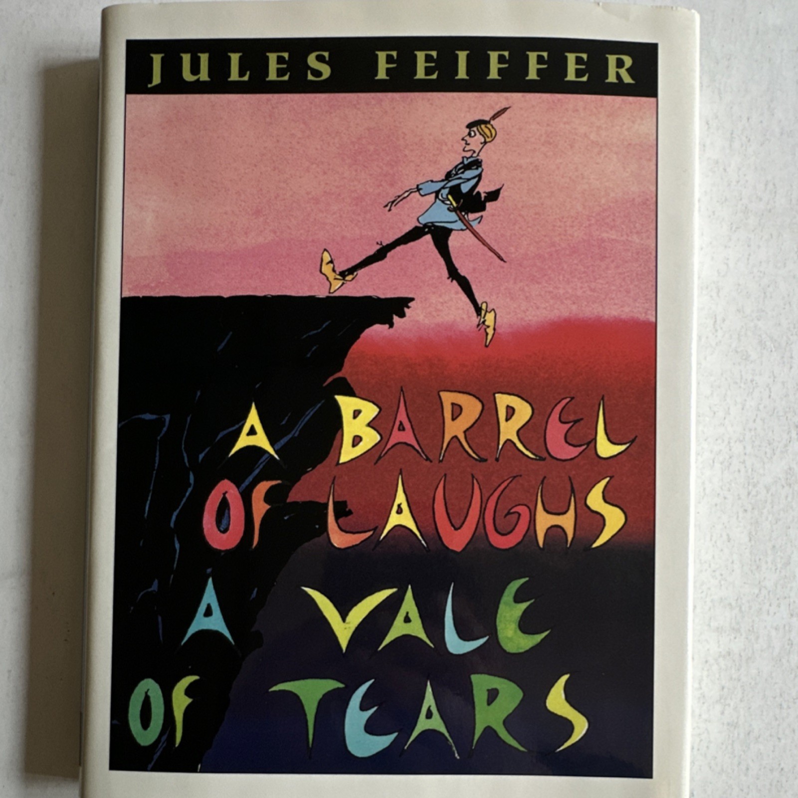 Jules Feiffer Signed First Edition Barrel of Laughs Vale of Tears Hardcover