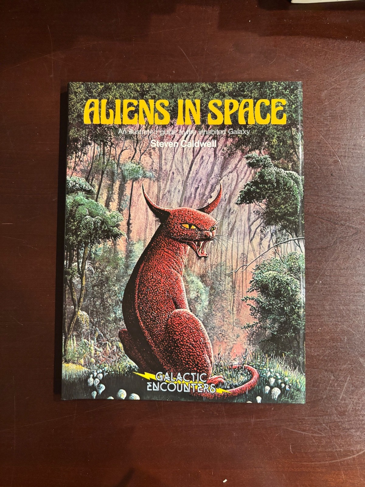 ALIENS IN SPACE by STEVEN CALDWELL / GALACTIC ENCOUNTERS / VTG HCDJ