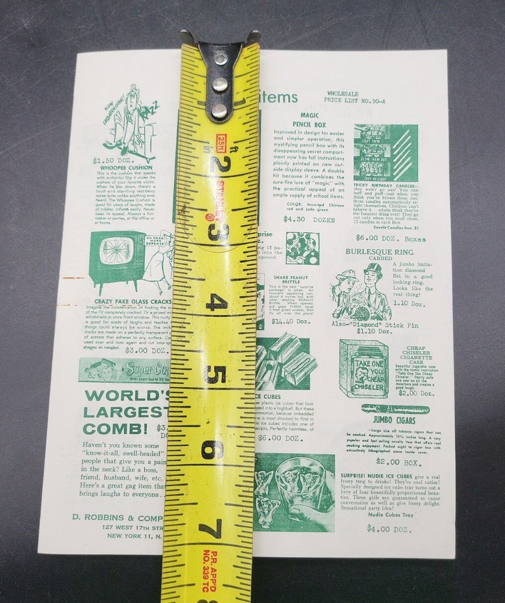 Vintage Prank Magic Booklet 4 Pages