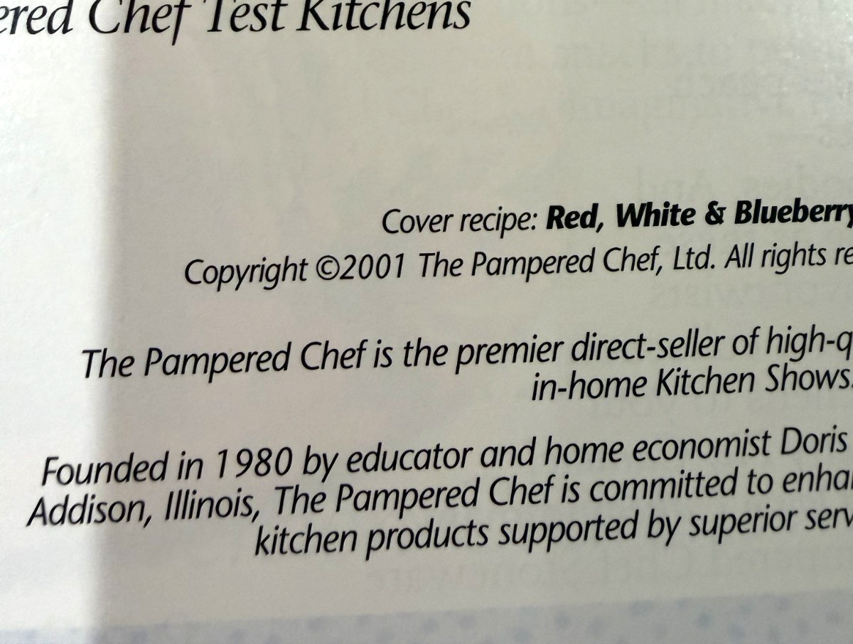 Vintage Pampered Chef Spiral Bound and Paperbound Cookbooks Lot of 5