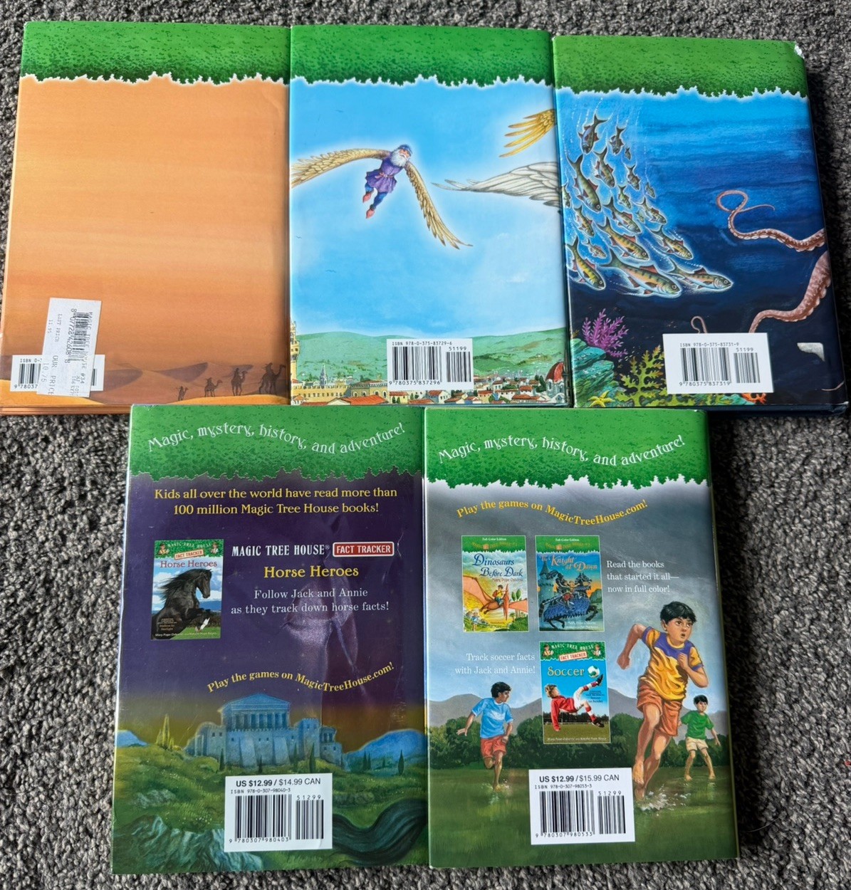 Lot 10 Magic Tree House Lot Series Chapter Books Hardcover Mary Pope Osborne