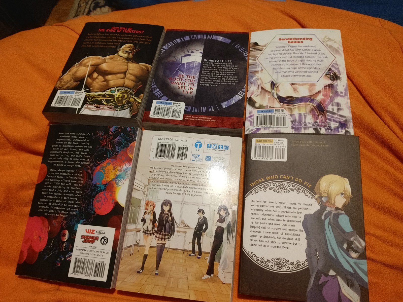 Good Condition Lot Of 6 Manga All Are Vol 1 English, Seven Seas SJ Viz Yen Press