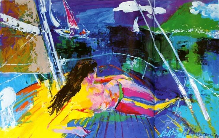 MONTE CARLO CHASE by LeROY NEIMAN ILLUSTRATED MYSTERY 1st PRINT Lightly Hurt!
