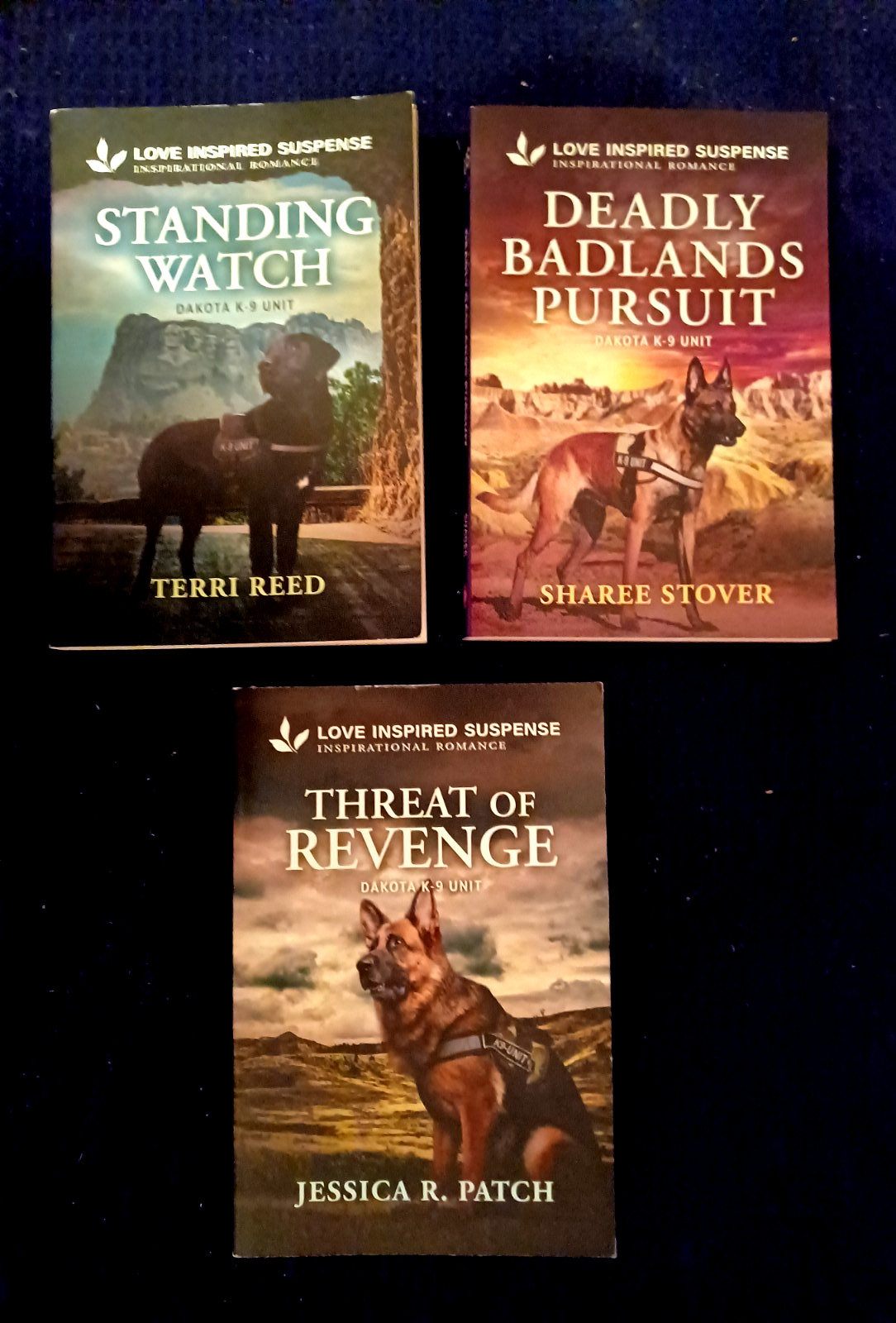 3 Dakota K-9 Unit novels-Stover/Patch/Reed-paperbacks-free shipping