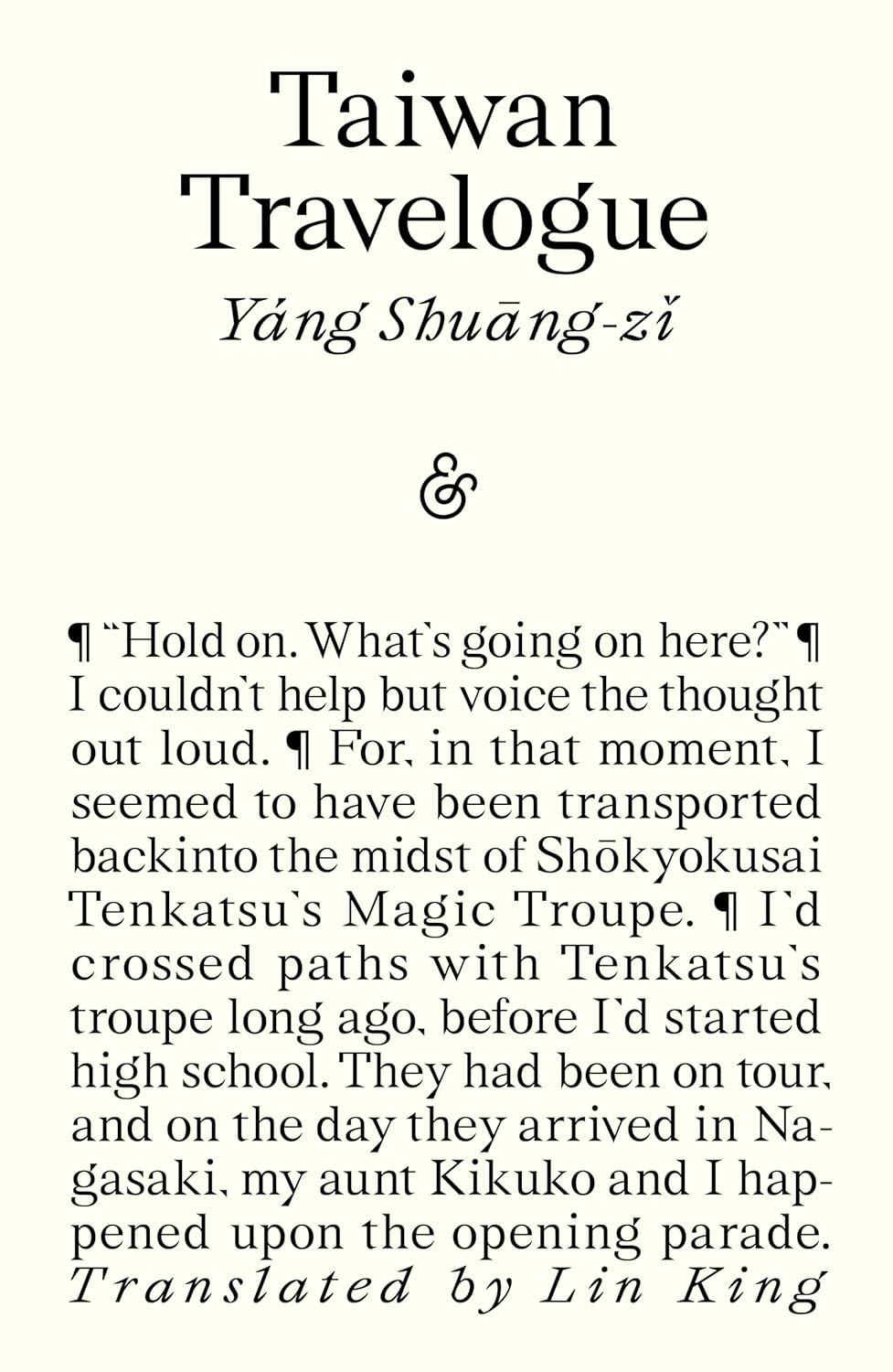 Yáng Shuāng-zi Taiwan Travelogue: Winner of the 2026 Int (Paperback) (UK IMPORT)