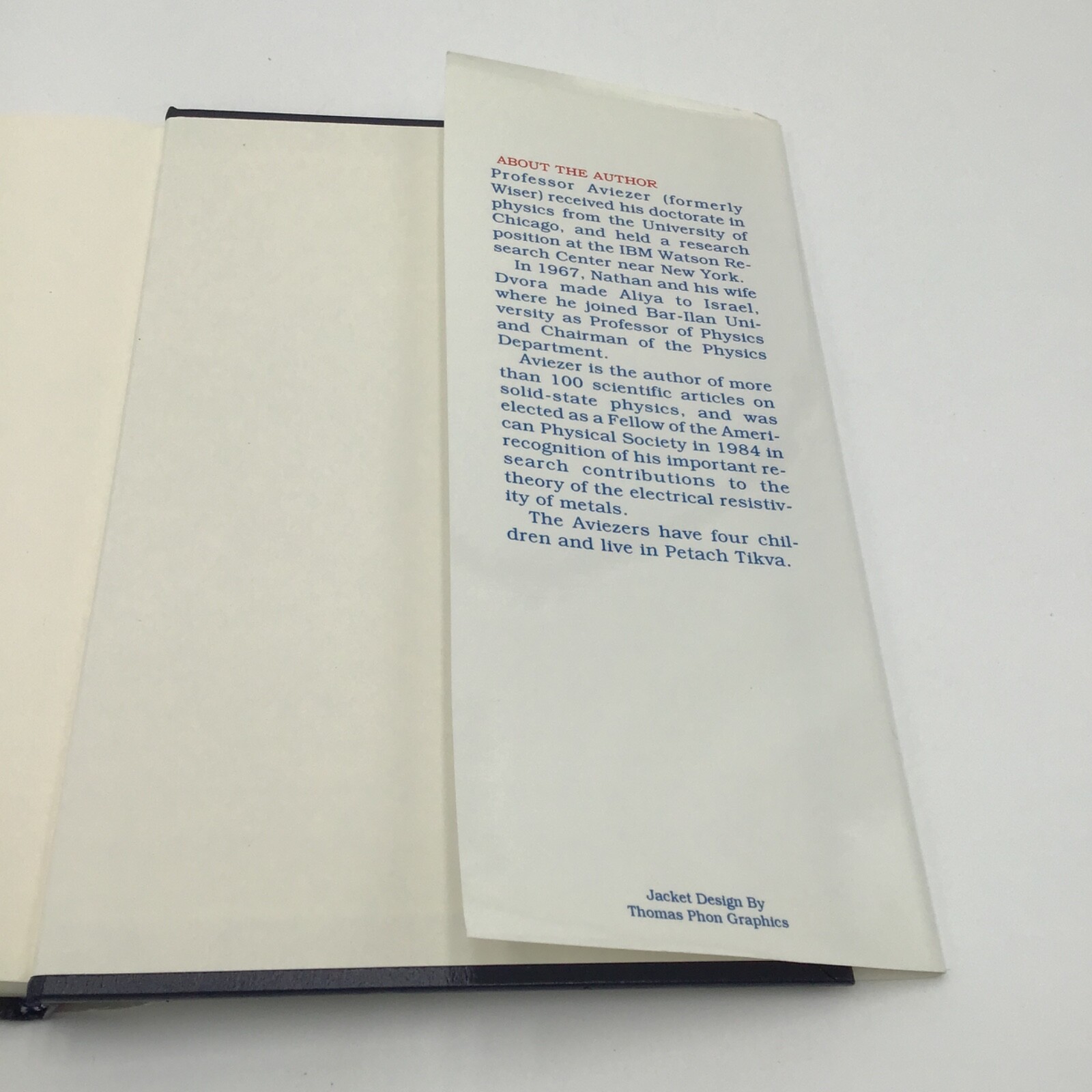 In The Beginning, FIRST ED-*INSCRIBED* by Nathan Aviezer, 2005; 10th printing