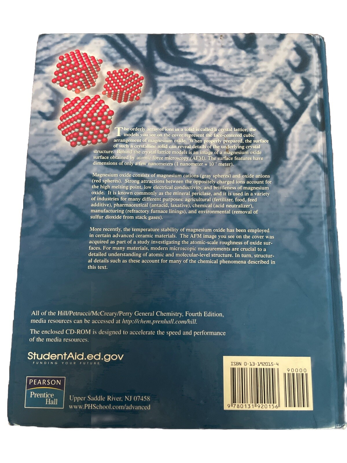 General Chemistry Fourth Edition Text Book Only