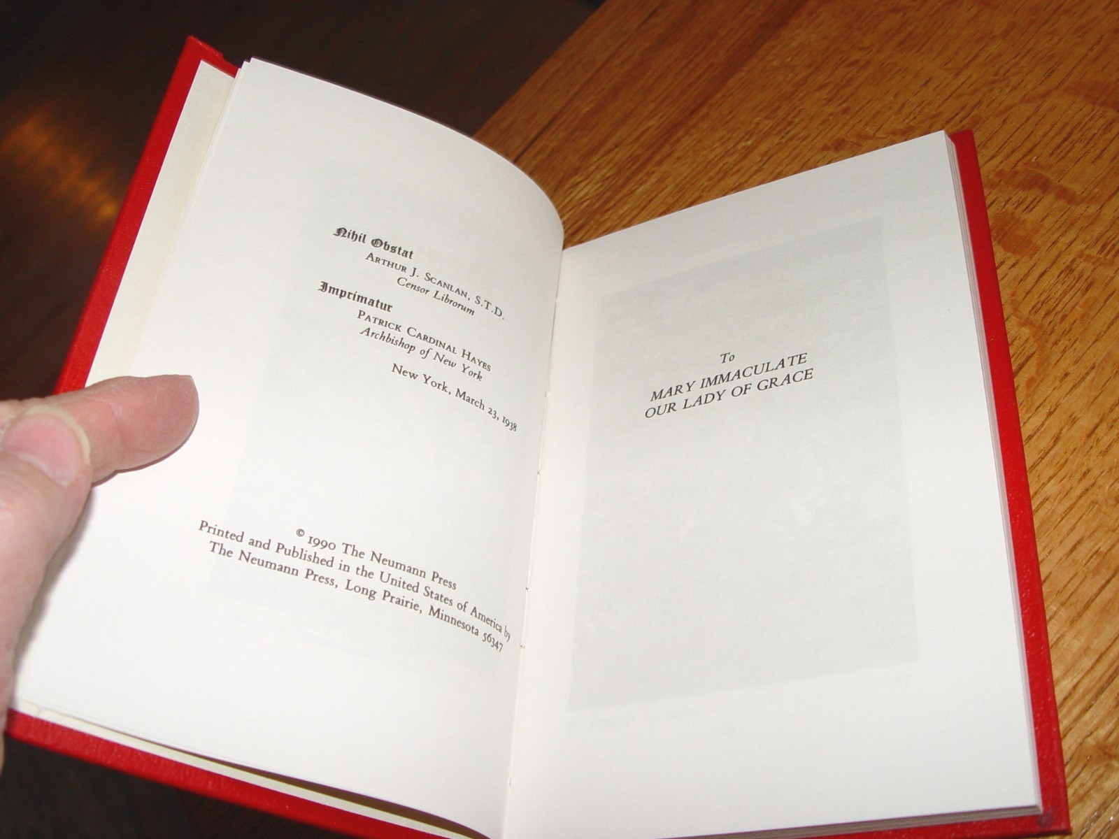 Peace, Not as The World Gives 1990 by Father F. X. Lasance – Catholic devotional