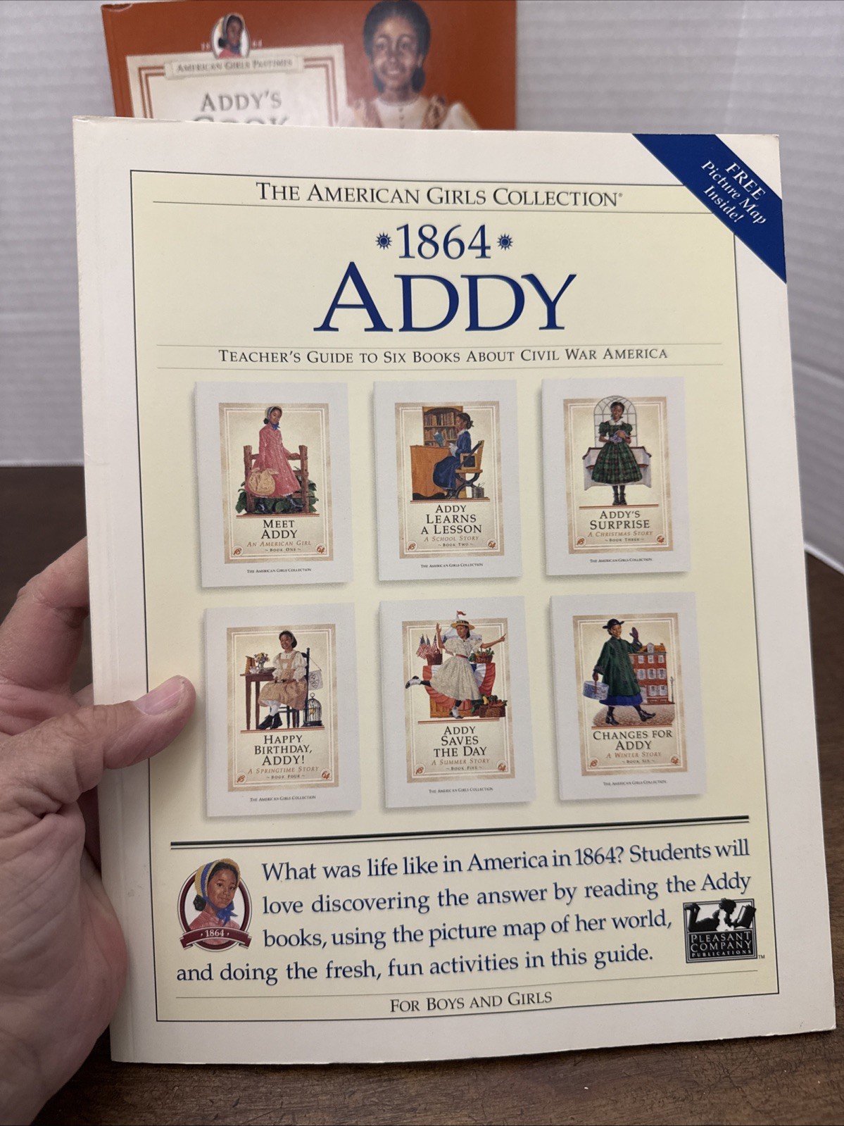 1995 Pleasant Company 1864 Addy Teachers Guide to 6 Books & Addys Cook Book