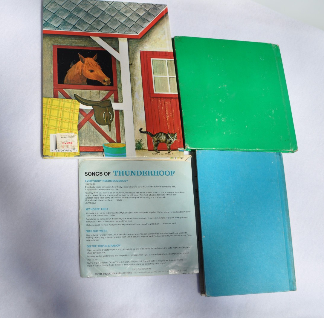 Horse Books For Kids: Horace, The Horse; Thunderhoof +vinyl record; Baby Horses