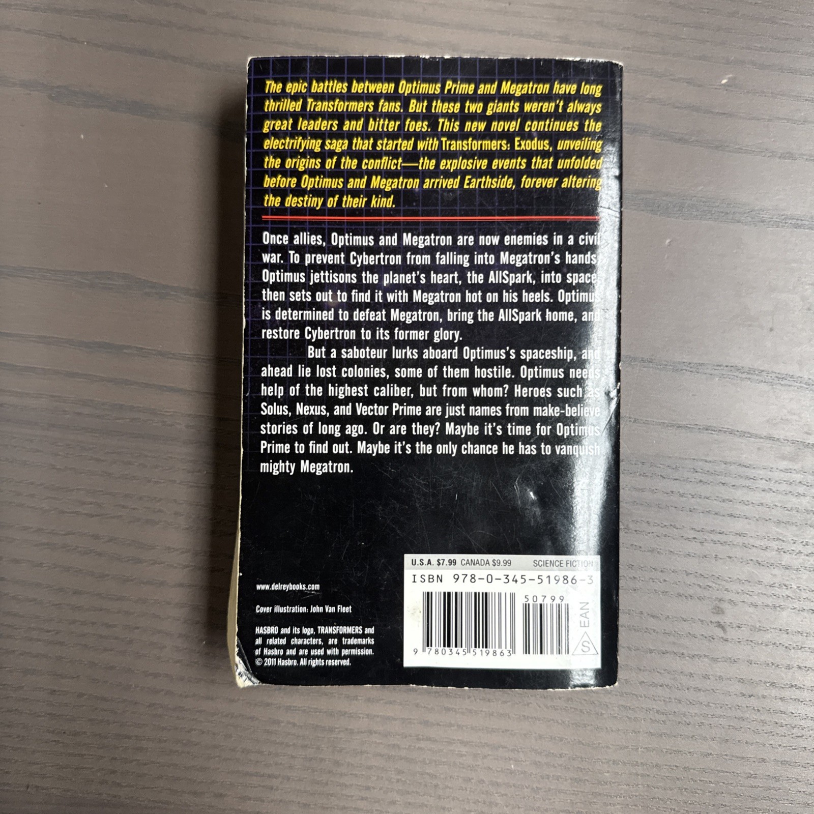 Transformers: Exiles by Alex Irvine (2011, Mass Market) Paperback Novel 1st