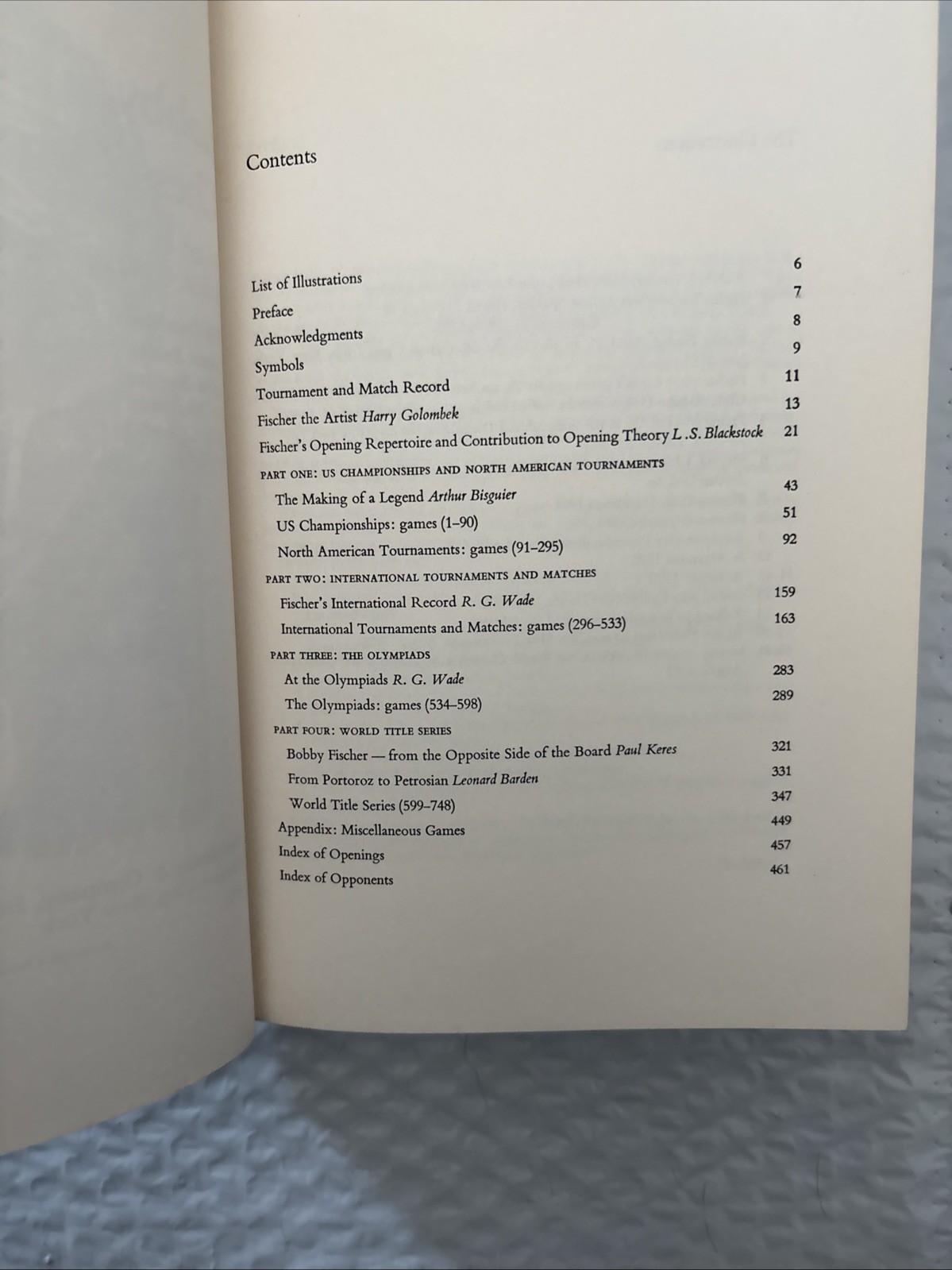 Bobby Fischer’s Chess Games Hardcover Doubleday 1999 Robert Wade