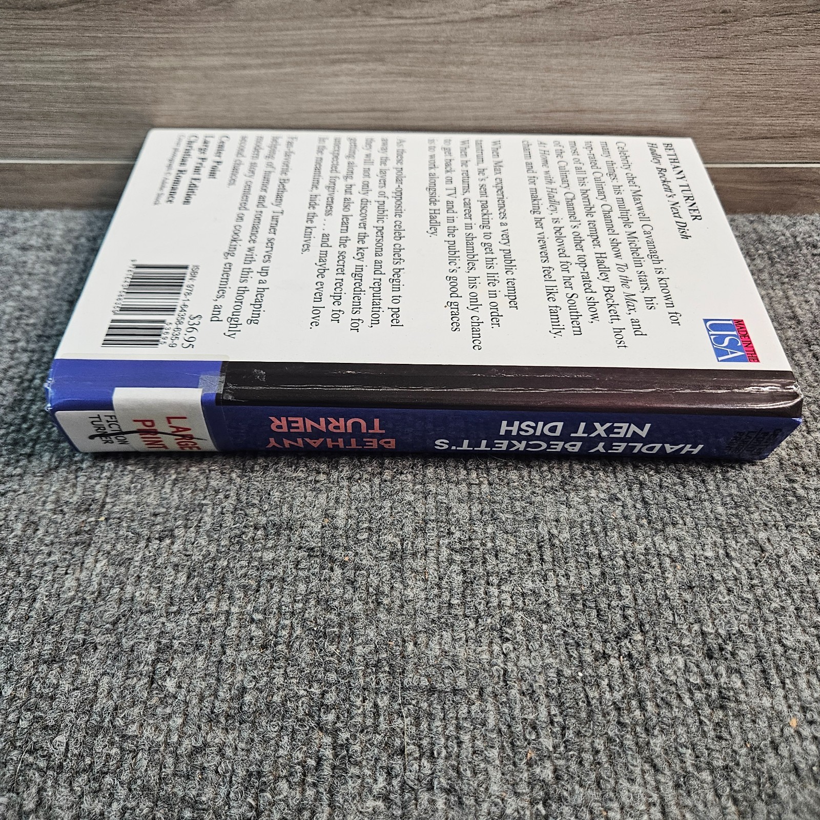 Hadley Beckett’s Next Dish Bethany Turner Large Print Library HC Romance