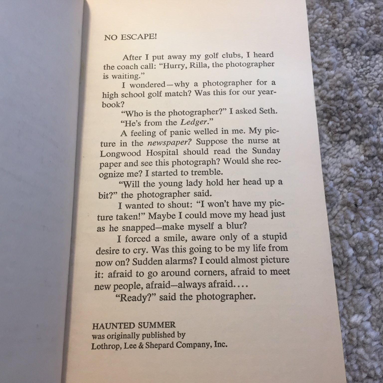 Haunted Summer Hope Dahle Jordan 1969 Washington Square Press Mystery Suspense
