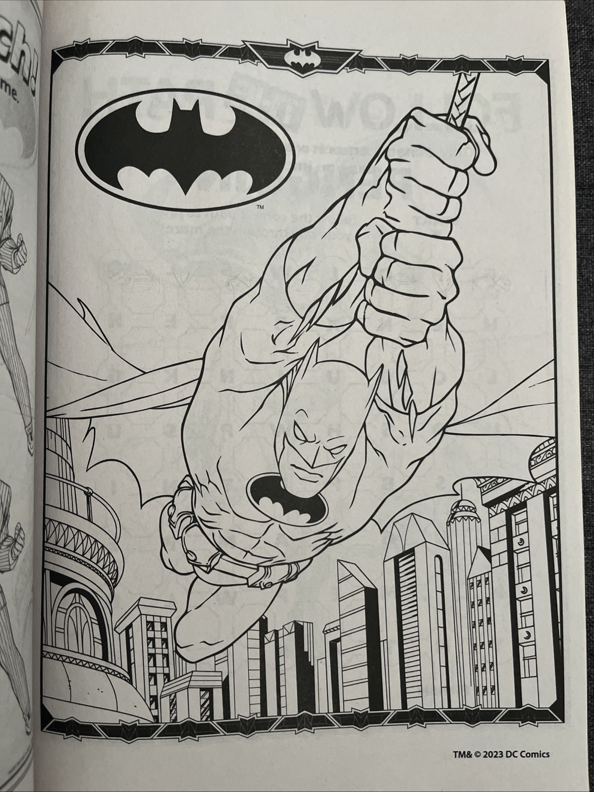 Batman Jumbo Coloring And Activity Book Dark Knight Robin Joker DC Comics
