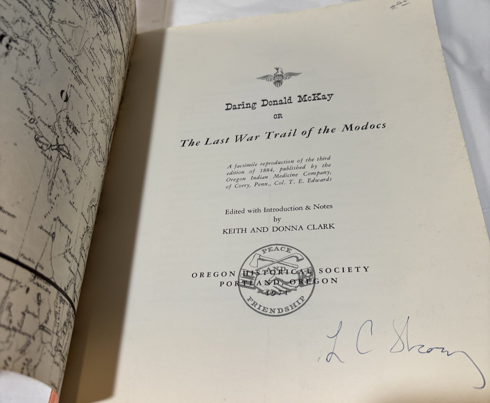 Daring Donald McKay Or The Last War Trail of the MODOCS ,Keith&Donna Clark
