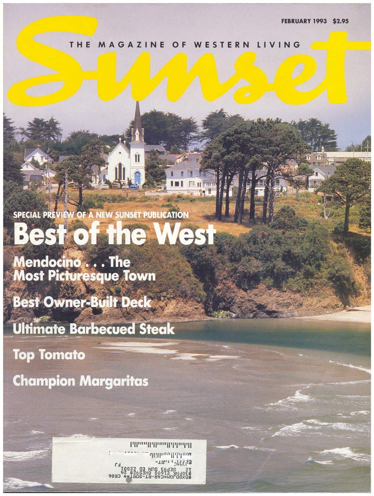Sunset Magazine February 1993 – Best Of The West – Mendocino – Best Owner-Bu…