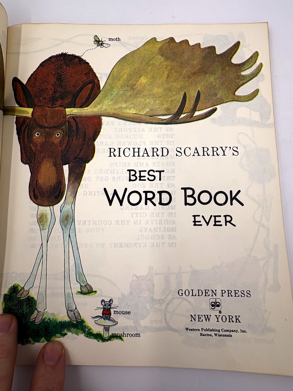 Richard Scarry’s Best Word Book Ever 1963 Book Club Paperback