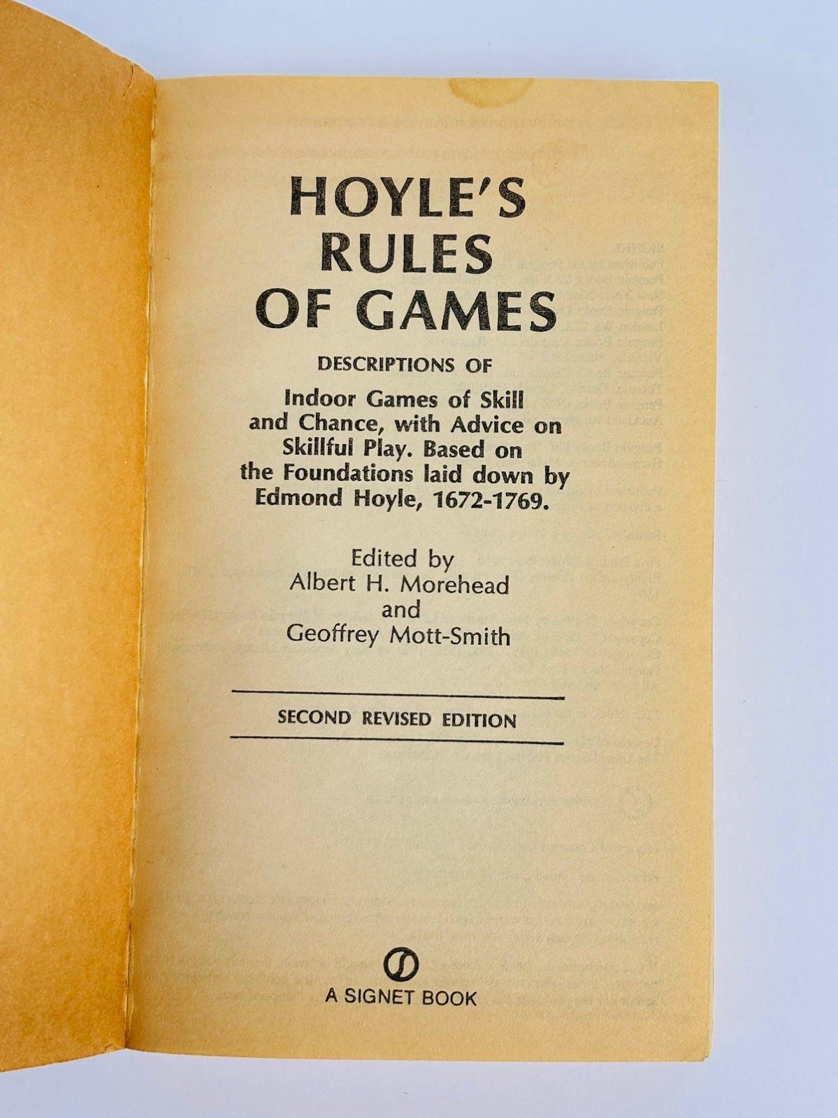 Hoyle’s Rules of Games by Albert H. Morehead & Geoffrey Mott-Smith VTG Book Set