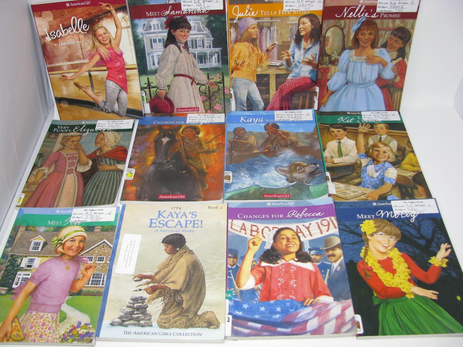 American Girl Book Lot Of 17 Mixed See Pictures varied condition classroom