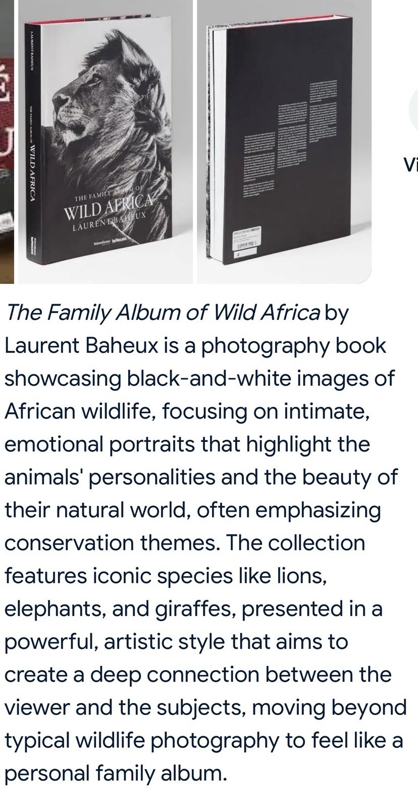 THE FAMILY ALBUM OF WILD AFRICA By Laurent Baheux – Hardcover teNeues DAMAGED