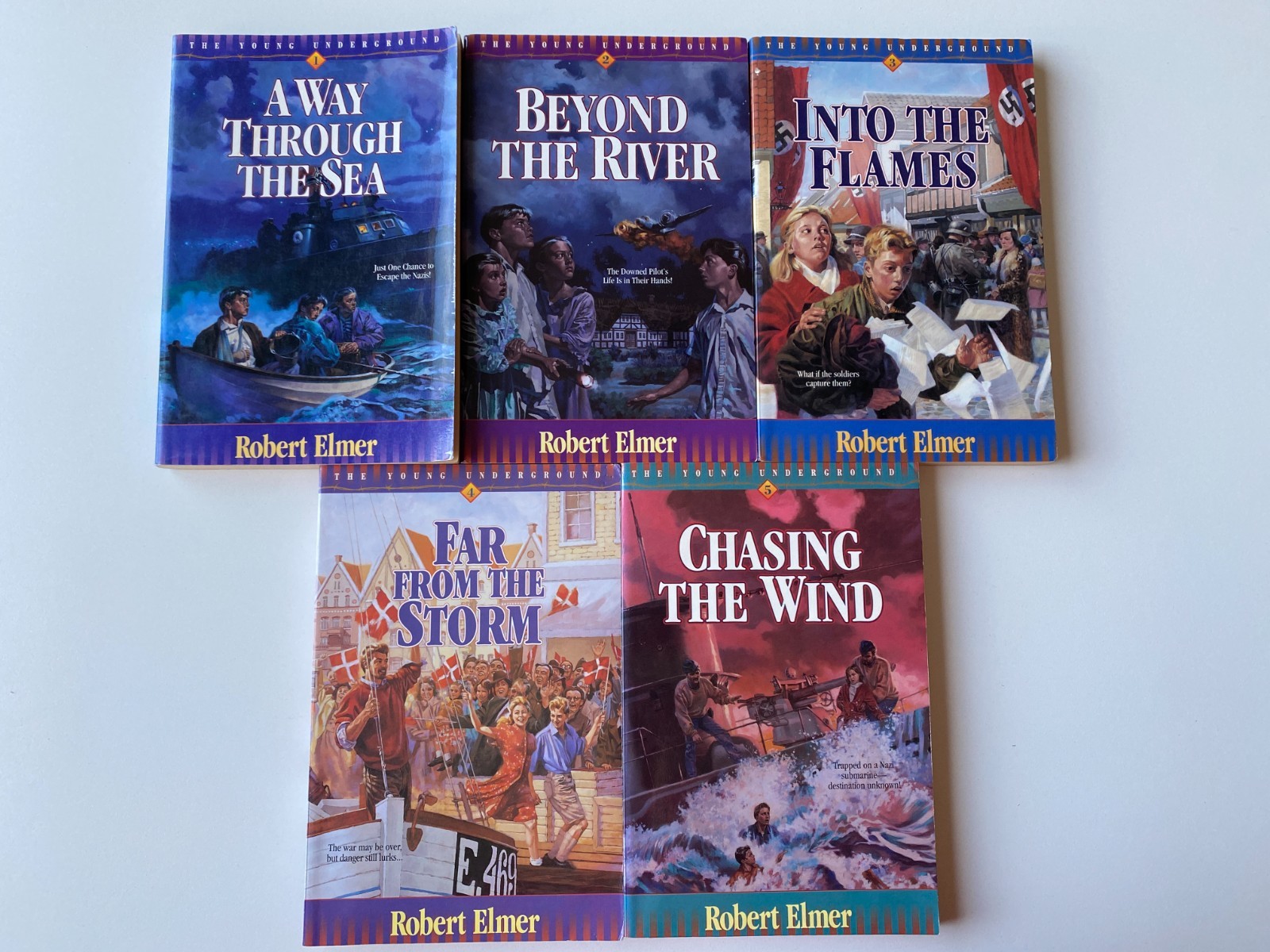 YOUNG UNDERGROUND LOT 1-5~Robert Elmer~CHASING WIND~INTO FLAMES~STORM~RIVER~SEA~