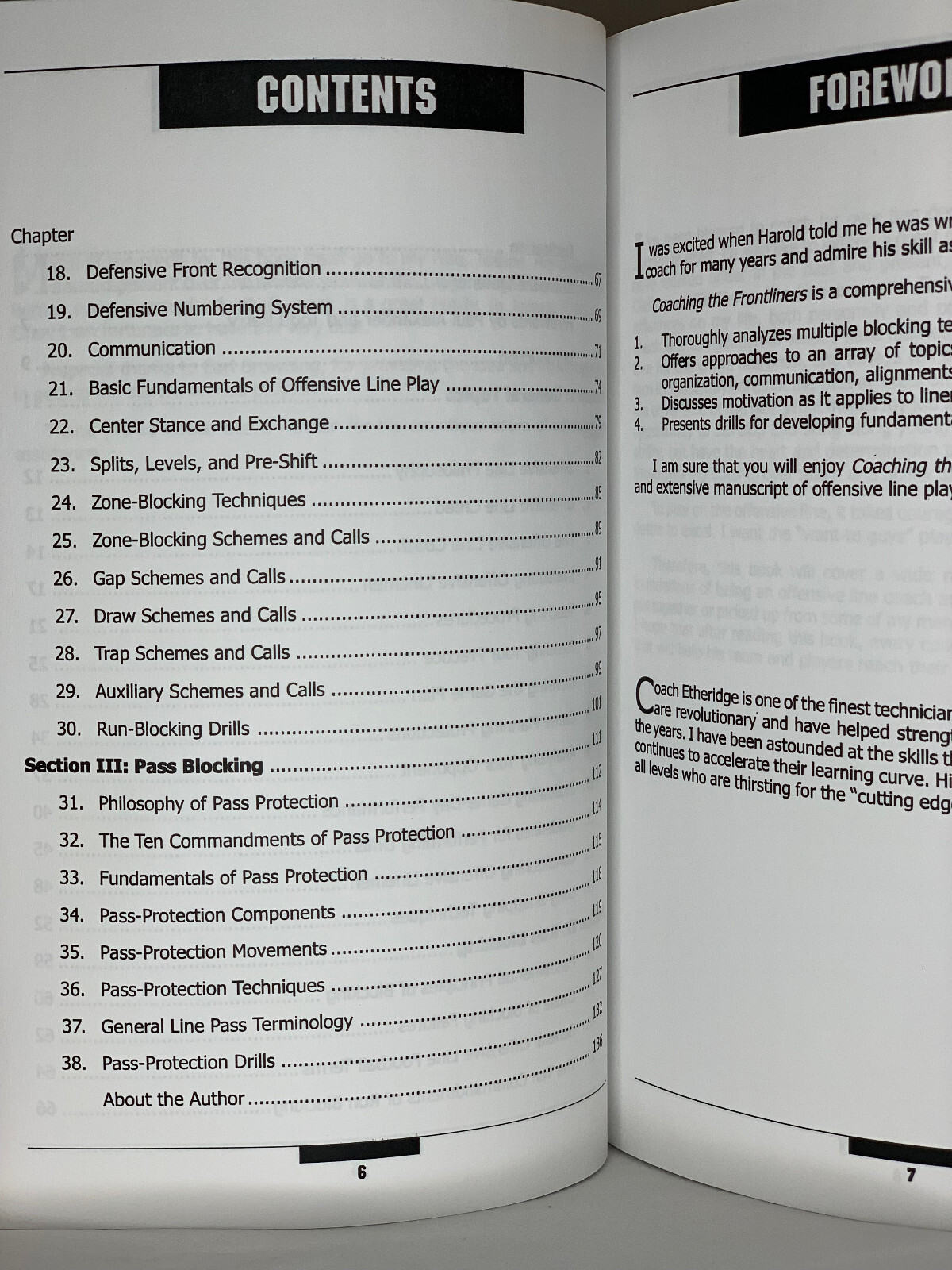 Coaching The Frontliners, by Harold Etheridge – 2001 – Coaches Choice – PB