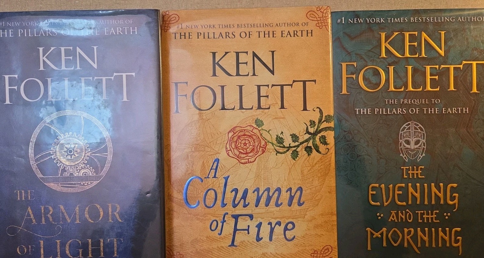5 Lot Ken Follett ~ Complete KINGSBRIDGE Series ~ ALL Hardcover