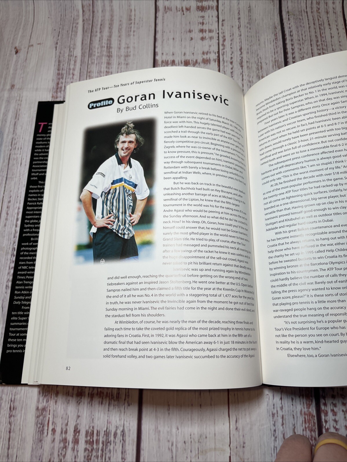 The Atp Tour: Ten Years of Superstar Tennis by Richard Evans Like New!!