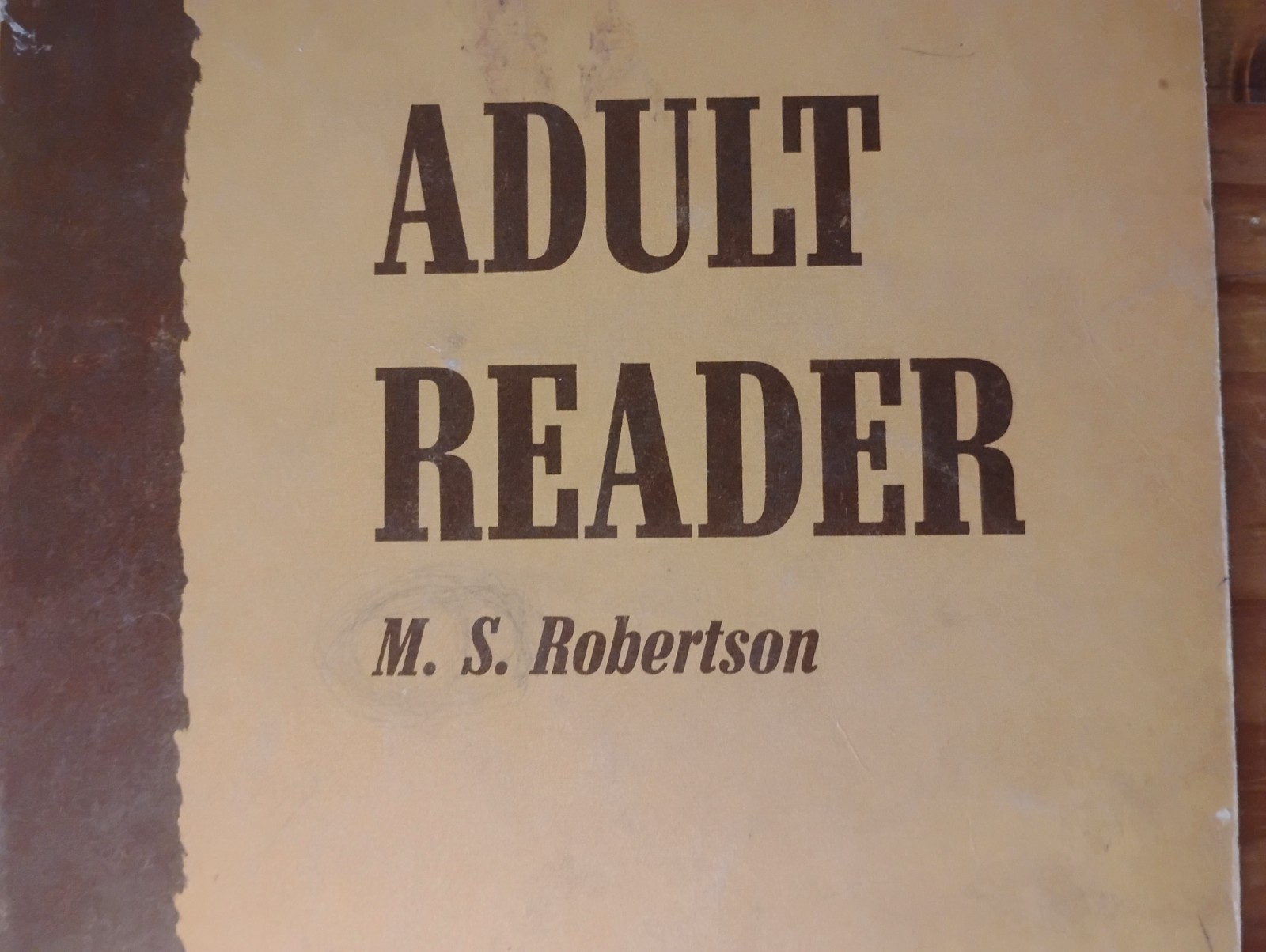 Adult Reader M.S. Robertson Vintage Literacy Workbook Steck-Vaughn Illustrated