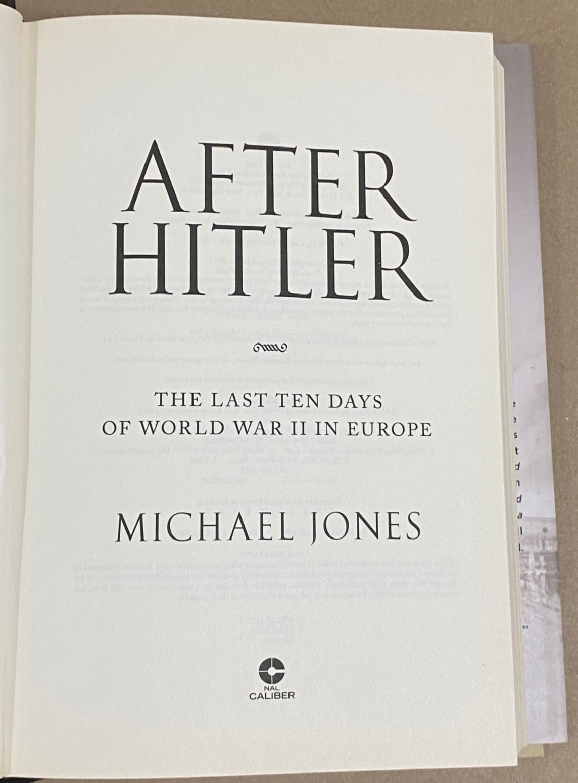 After Hitler: The Last Ten Days of World War II in Europe by Michael Jones (HC)