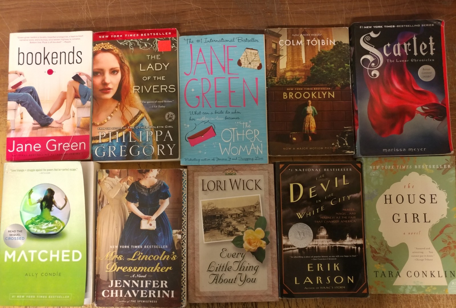 Lot of 20 Large Trade Literature Fiction Paperback BestSeller UNSORTED Mix Books