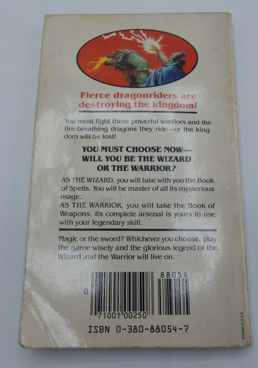 Wizards Warriors & You #2 The Siege Of The Dragonriders E. Affabee 1984 Avon 1st